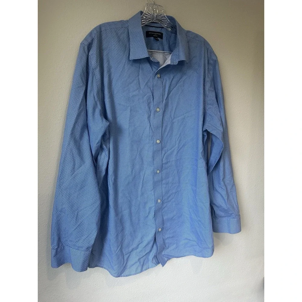 Banana Republic Men's XL Shirt Diamond Print Long Sleeve Button Up Non Iron Slim